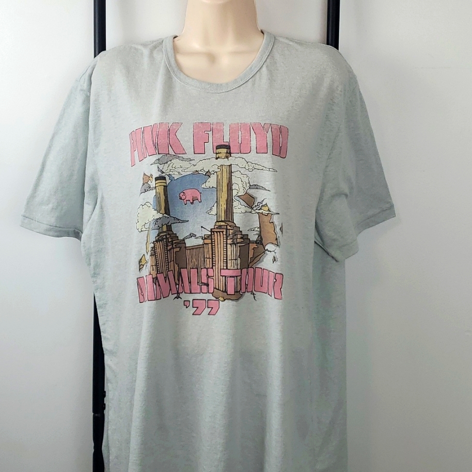 Pink Floyd Animals Tour 77 Lucky Brand TShirt Top Size Xl